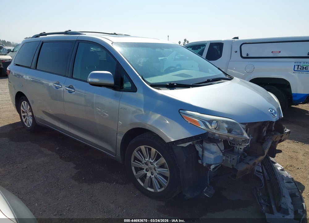 2017 TOYOTA SIENNA LIMITED 7 PASSENGER VIN: 5TDDZ3DC5HS148683