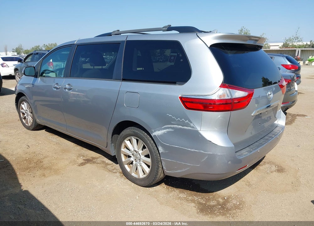 2017 TOYOTA SIENNA LIMITED 7 PASSENGER VIN: 5TDDZ3DC5HS148683