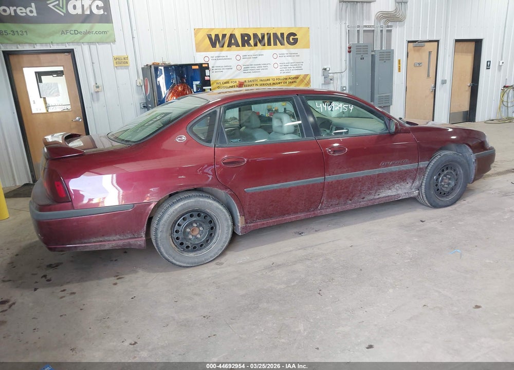 2001 CHEVROLET IMPALA LS VIN: 2G1WH55K919311274