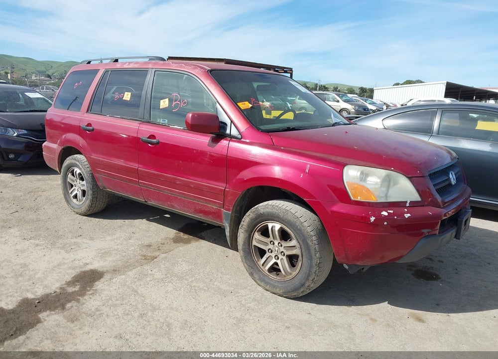 2004 HONDA PILOT EX-L VIN: 2HKYF186X4H501096