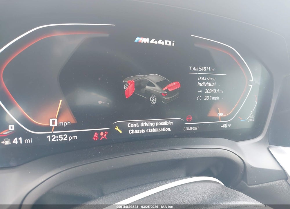 2021 BMW M440I XDRIVE VIN: WBA13AR07MCG82917