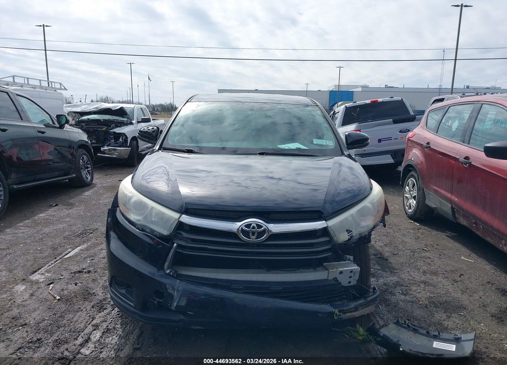 2015 TOYOTA HIGHLANDER LE V6 VIN: 5TDBKRFH0FS081625