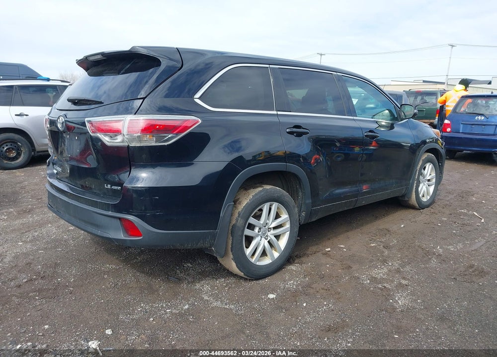 2015 TOYOTA HIGHLANDER LE V6 VIN: 5TDBKRFH0FS081625