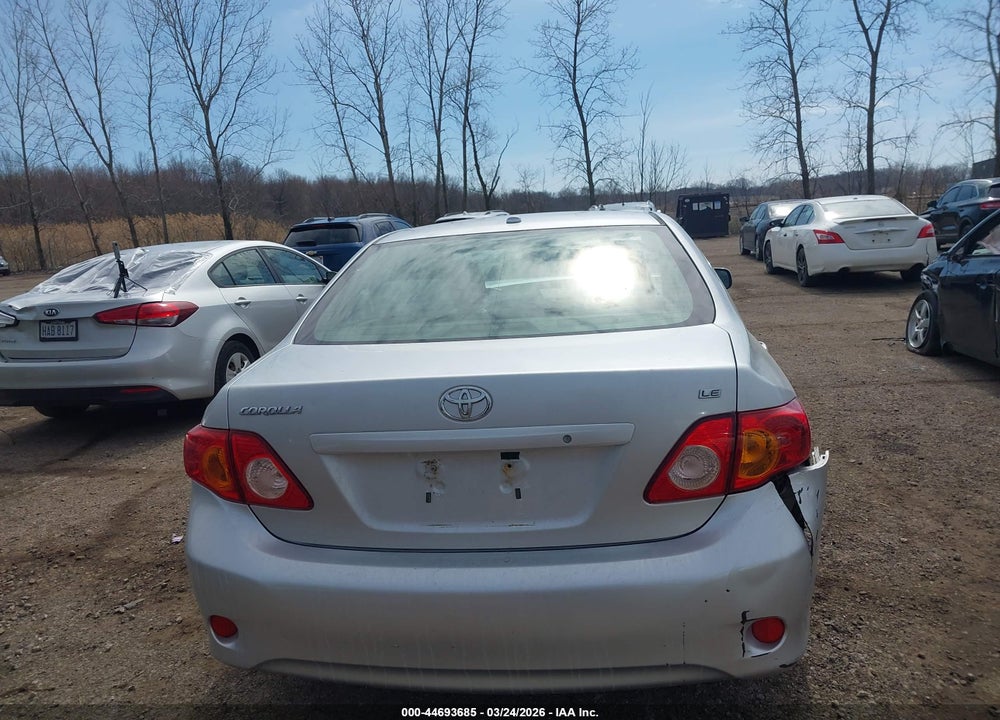 2009 TOYOTA COROLLA LE VIN: JTDBL40E09J049788