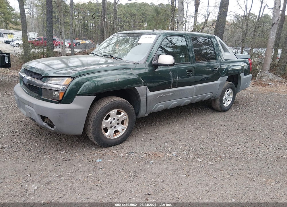 2002 CHEVROLET AVALANCHE 1500 VIN: 3GNEC13T82G117372