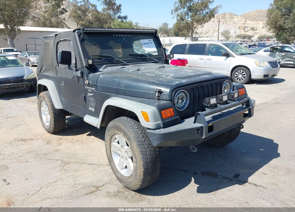 2000 JEEP WRANGLER SPORT VIN: 1J4FA49S0YP717921