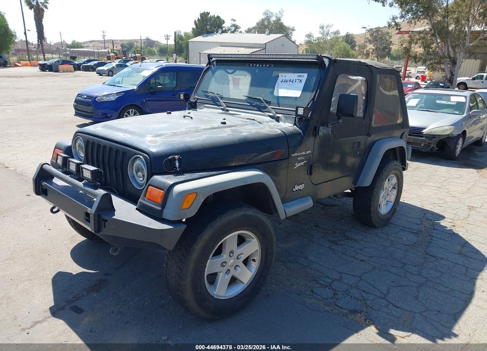 2000 JEEP WRANGLER SPORT VIN: 1J4FA49S0YP717921