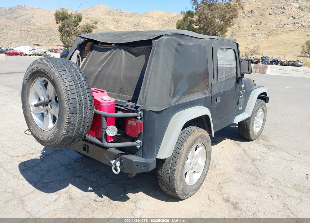 2000 JEEP WRANGLER SPORT VIN: 1J4FA49S0YP717921