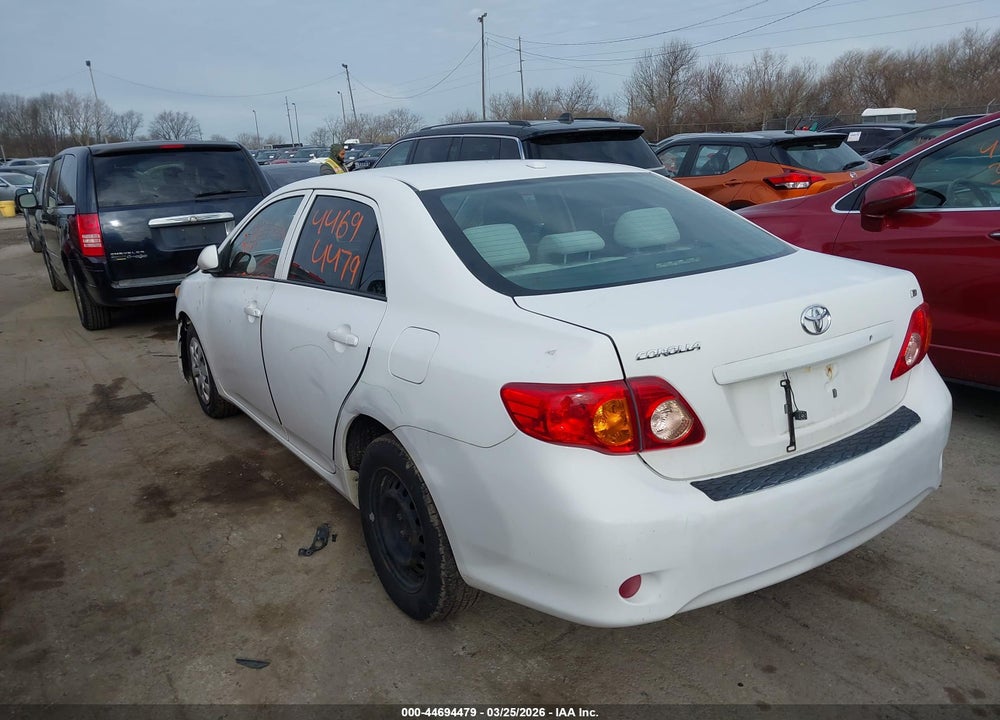 2009 TOYOTA COROLLA LE VIN: 2T1BU40E79C101927