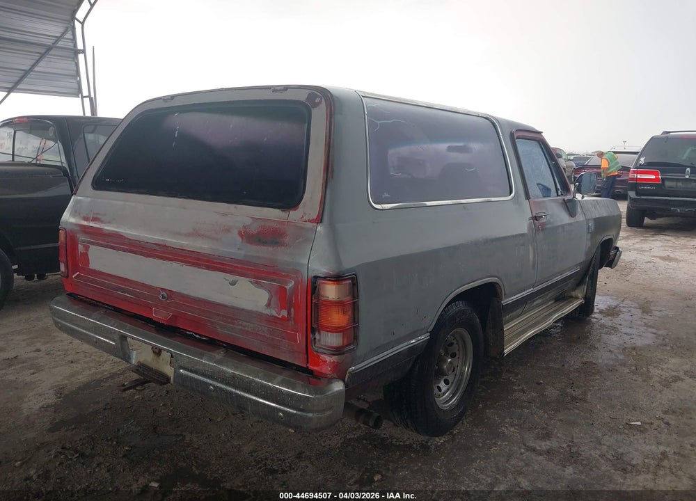 1990 DODGE RAMCHARGER AD-100 VIN: 3B4GE07Y4LM012114
