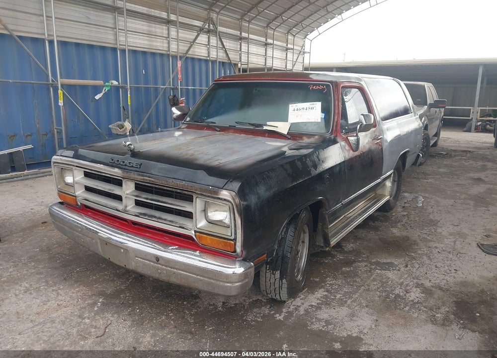 1990 DODGE RAMCHARGER AD-100 VIN: 3B4GE07Y4LM012114