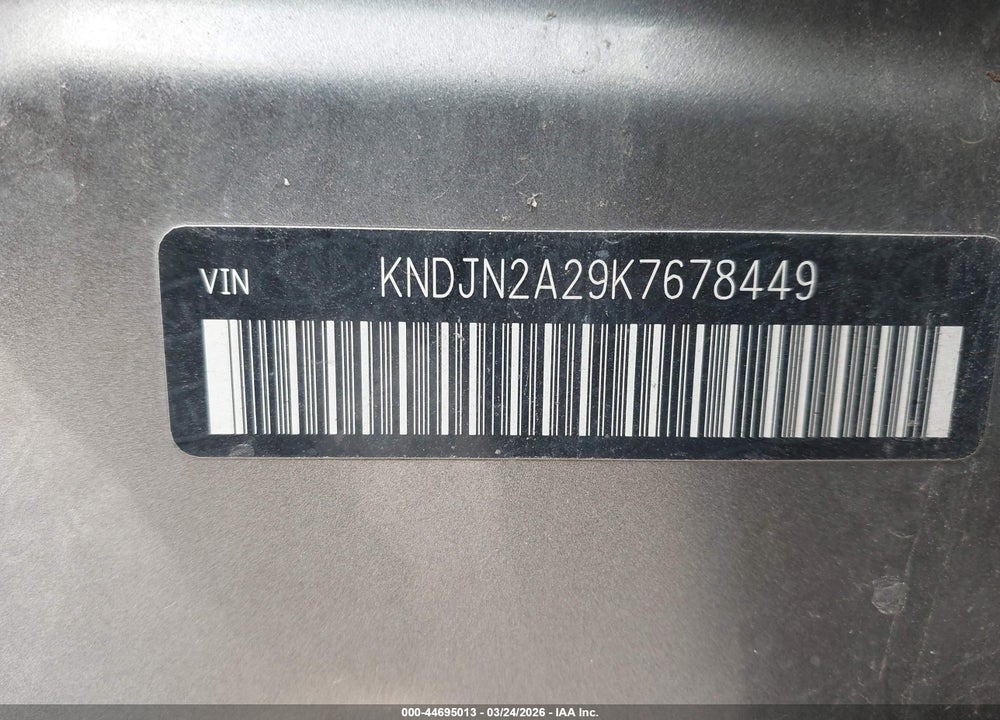 2019 KIA SOUL VIN: KNDJN2A29K7678449