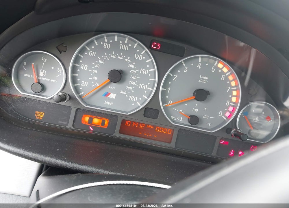 2004 BMW M3 VIN: WBSBR93454PK04512