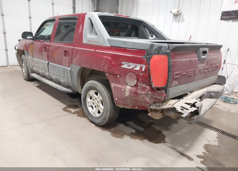 2004 CHEVROLET AVALANCHE 1500 VIN: 3GNEK12T84G161413