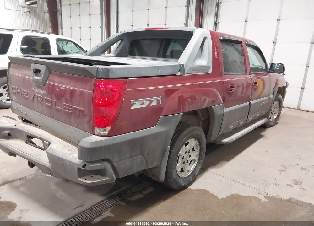 2004 CHEVROLET AVALANCHE 1500 VIN: 3GNEK12T84G161413