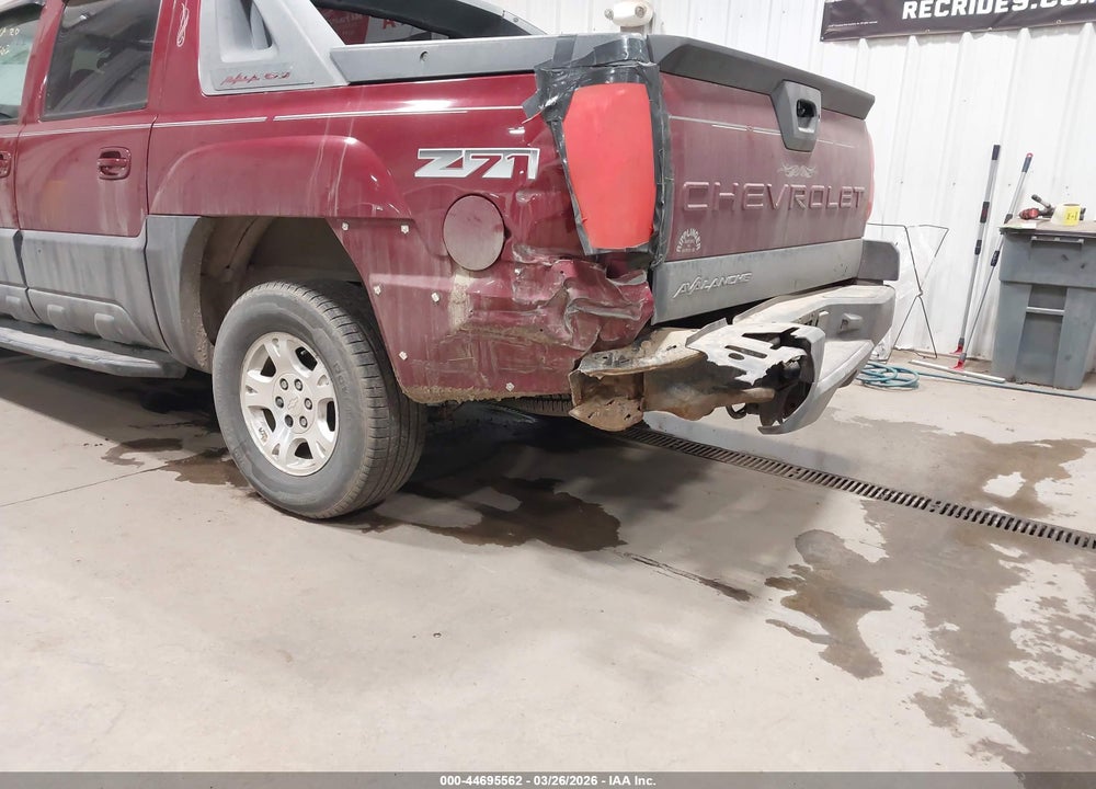 2004 CHEVROLET AVALANCHE 1500 VIN: 3GNEK12T84G161413