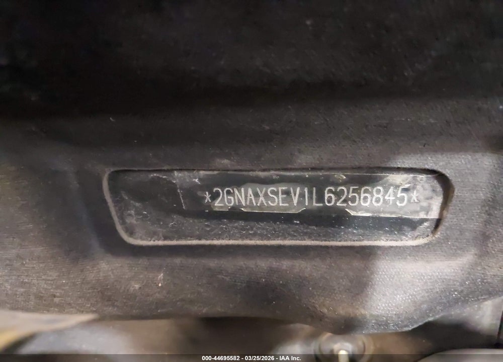 2020 CHEVROLET EQUINOX AWD LS VIN: 2GNAXSEV1L6256845