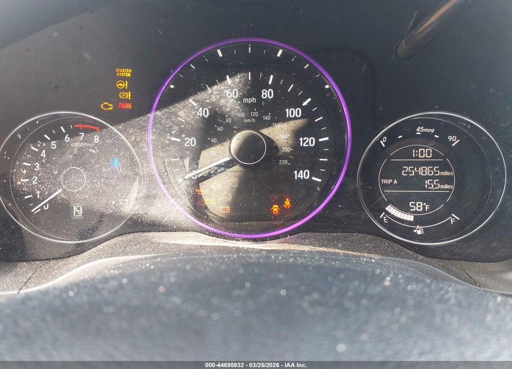 2016 HONDA HR-V EX VIN: 3CZRU6H50GM744679
