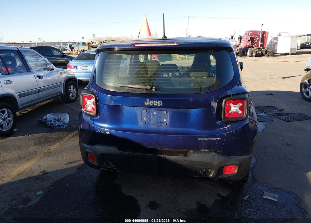2017 JEEP RENEGADE SPORT 4X4 VIN: ZACCJBAB9HPG01743