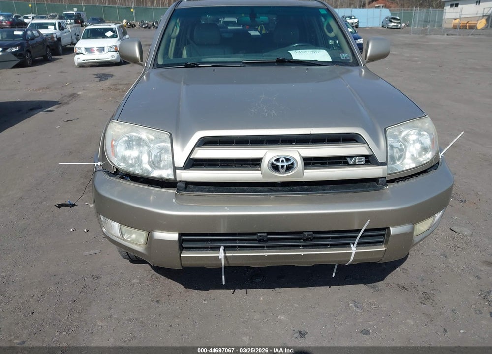 2003 TOYOTA 4RUNNER LIMITED V8 VIN: JTEBT17R738004283