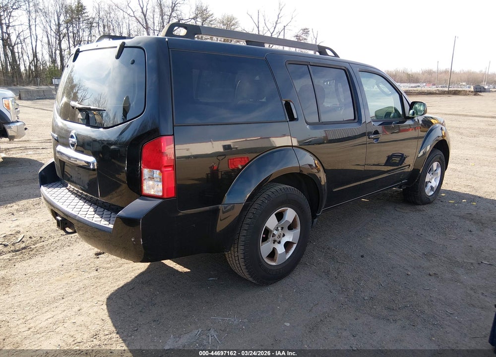 2008 NISSAN PATHFINDER S VIN: 5N1AR18B08C650944