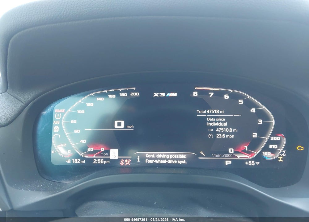 2021 BMW X3 M VIN: 5YMTS0C06M9F01019