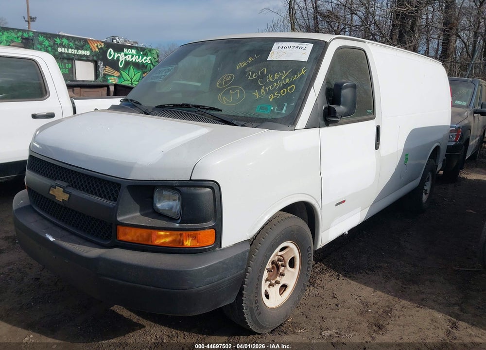 2017 CHEVROLET EXPRESS 2500 WORK VAN VIN: 1GCWGAF11H1315956