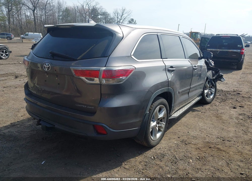 2016 TOYOTA HIGHLANDER LIMITED V6 VIN: 5TDDKRFH4GS264813