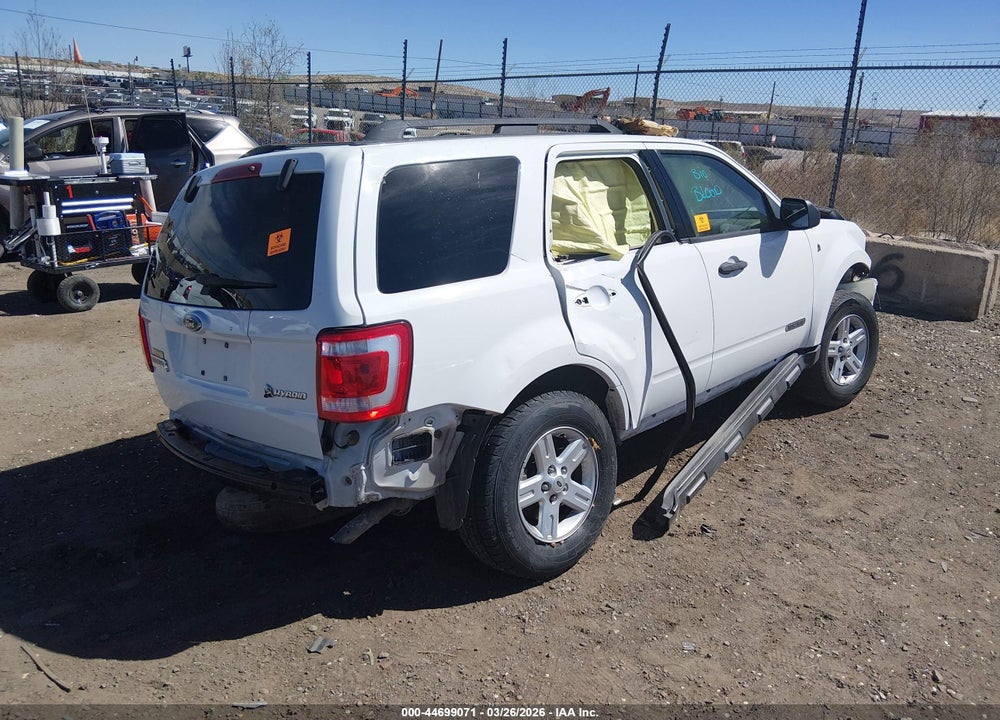2008 FORD ESCAPE HYBRID VIN: 1FMCU49H58KD66033
