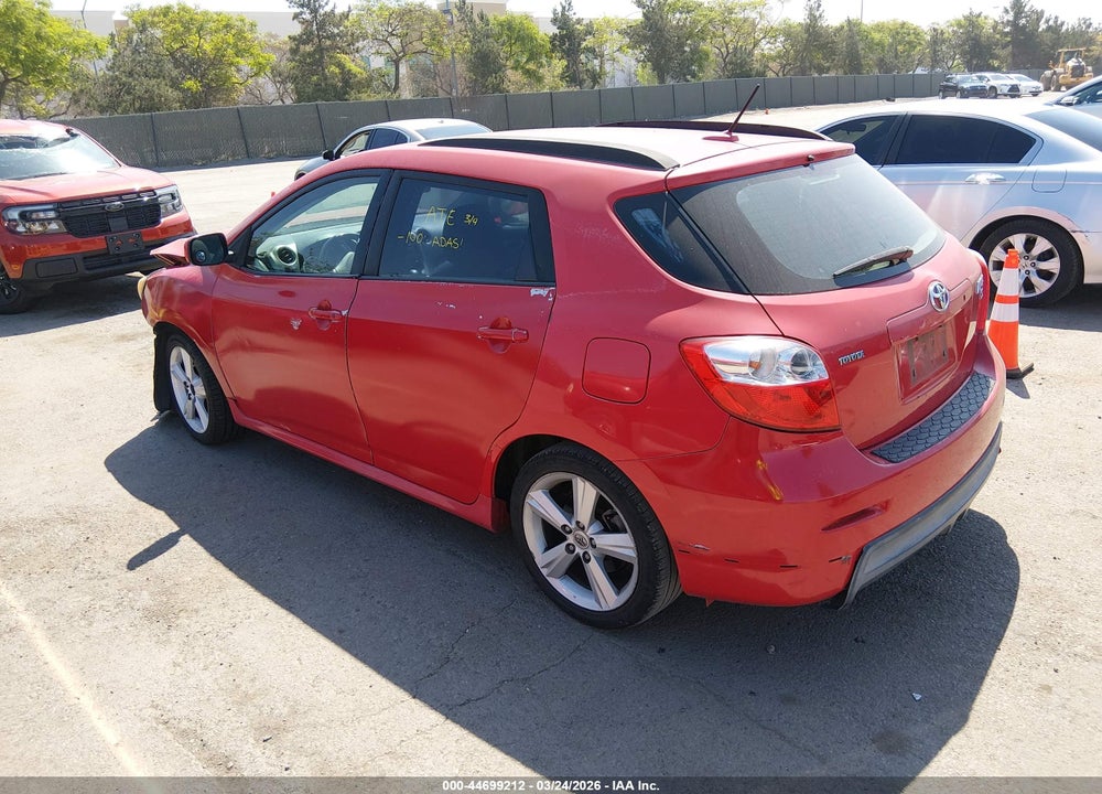 2009 TOYOTA MATRIX S VIN: 2T1KE40E79C025249