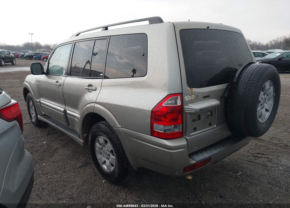 2003 MITSUBISHI MONTERO 20TH ANNIVERSARY/LIMITED VIN: JA4NW51S23J037058