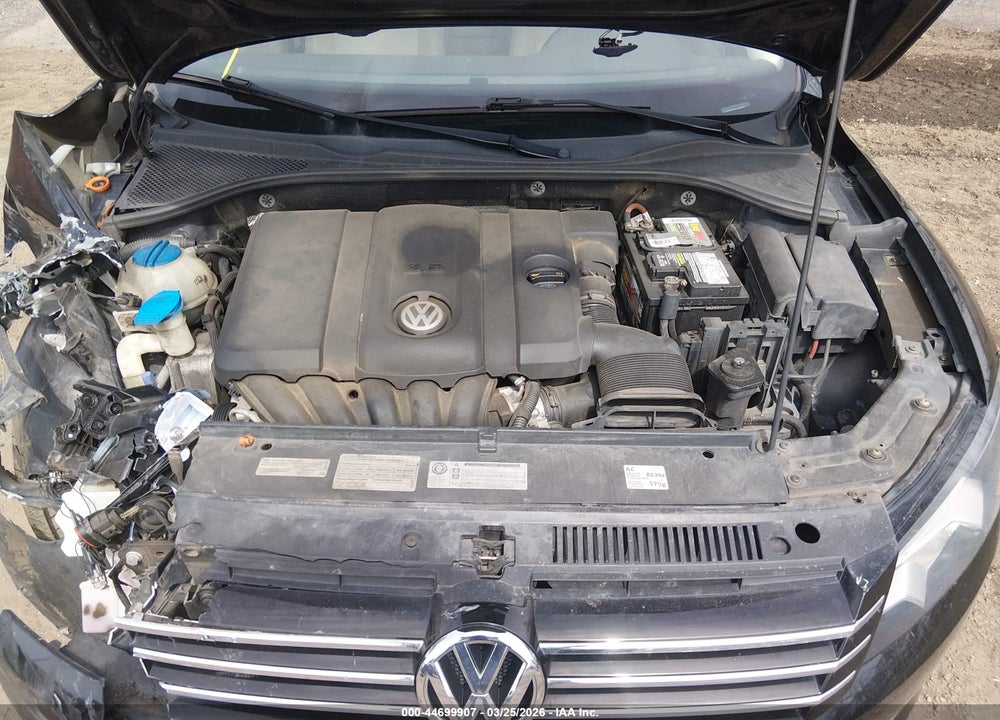 2012 VOLKSWAGEN PASSAT 2.5L SE VIN: 1VWBP7A37CC108539