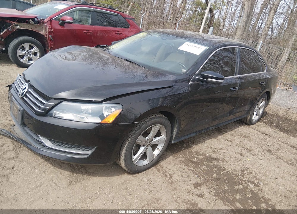 2012 VOLKSWAGEN PASSAT 2.5L SE VIN: 1VWBP7A37CC108539