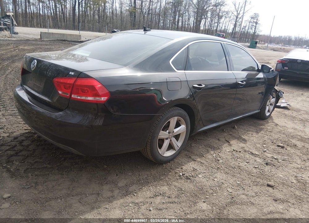 2012 VOLKSWAGEN PASSAT 2.5L SE VIN: 1VWBP7A37CC108539