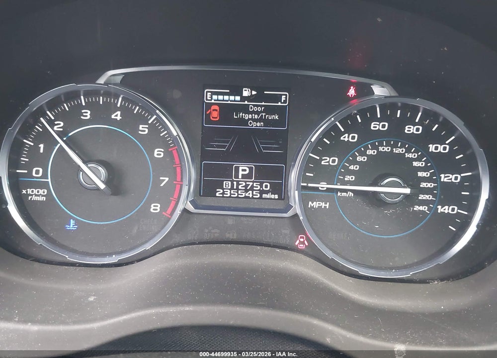 2017 SUBARU FORESTER 2.5I TOURING VIN: JF2SJAWC4HH533836