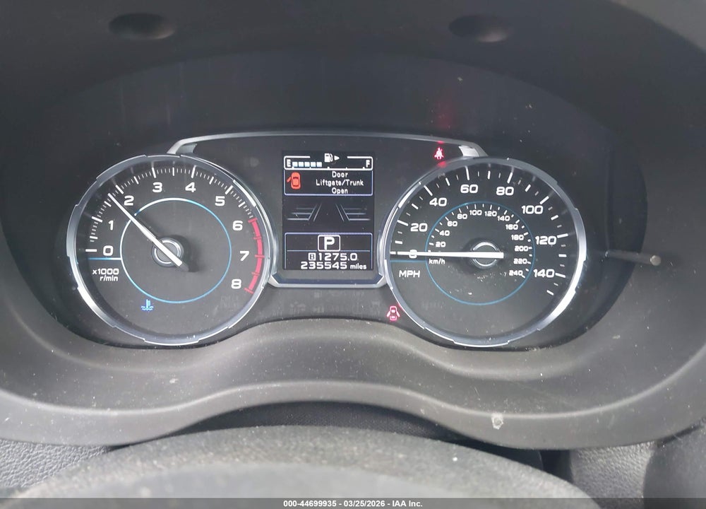 2017 SUBARU FORESTER 2.5I TOURING VIN: JF2SJAWC4HH533836
