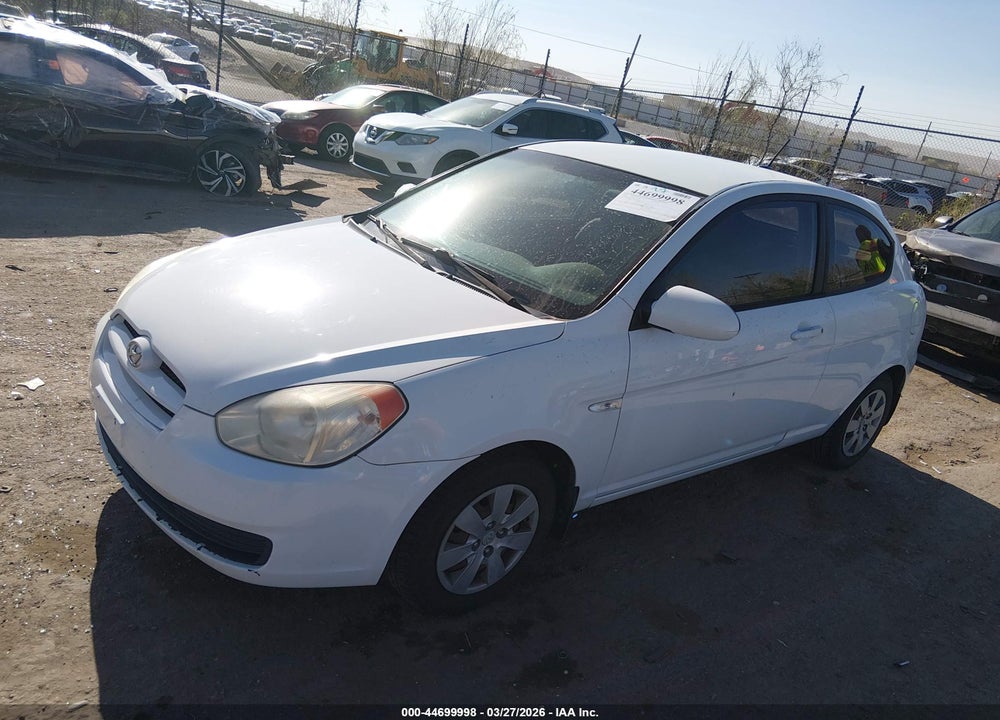 2008 HYUNDAI ACCENT GS VIN: KMHCM36C28U100234