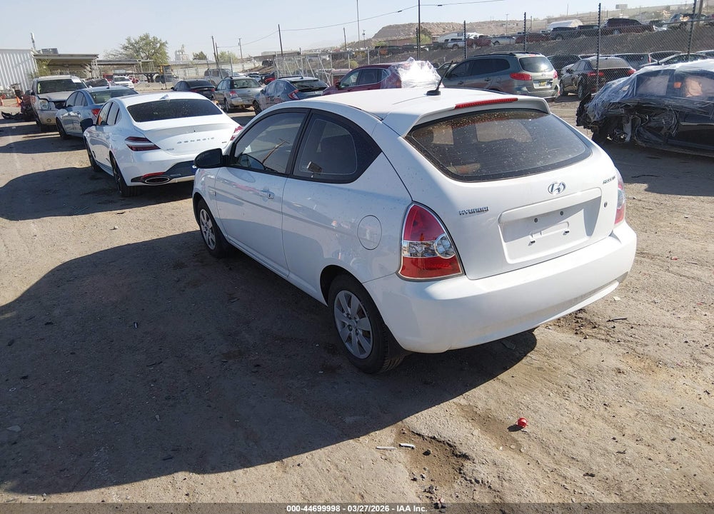 2008 HYUNDAI ACCENT GS VIN: KMHCM36C28U100234