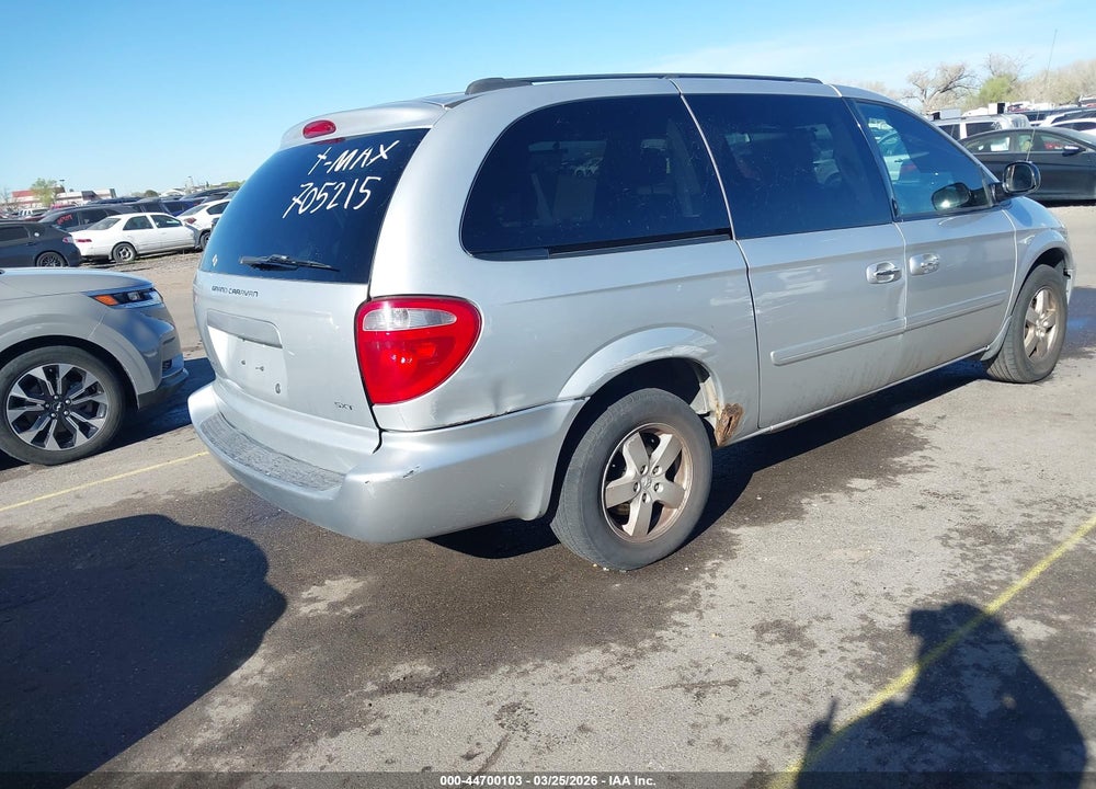2006 DODGE GRAND CARAVAN SXT VIN: 2D4GP44L66R705215