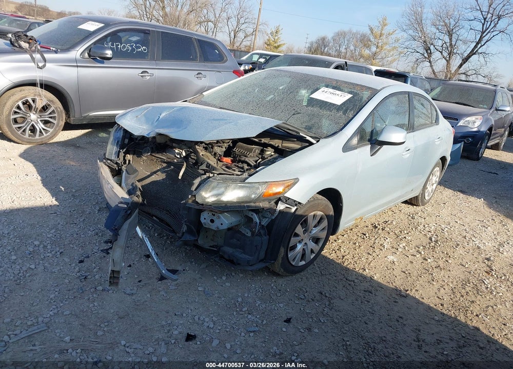 2012 HONDA CIVIC LX VIN: 2HGFB2F50CH554983