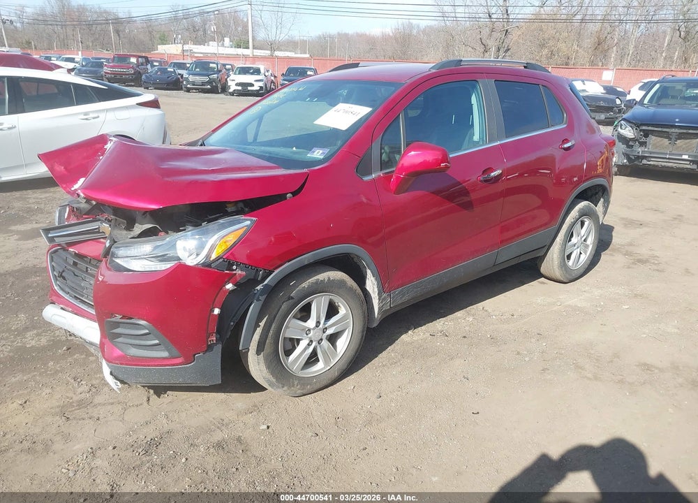 2019 CHEVROLET TRAX LT VIN: 3GNCJPSB7KL403956