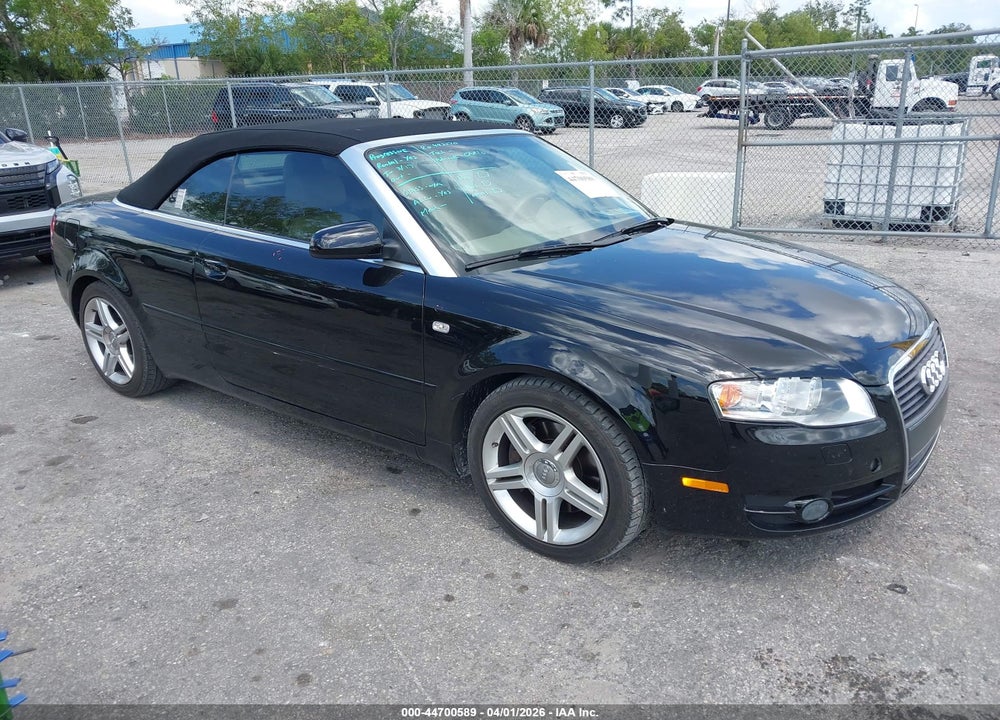 2008 AUDI A4 2.0T VIN: WAUAF48H78K012230