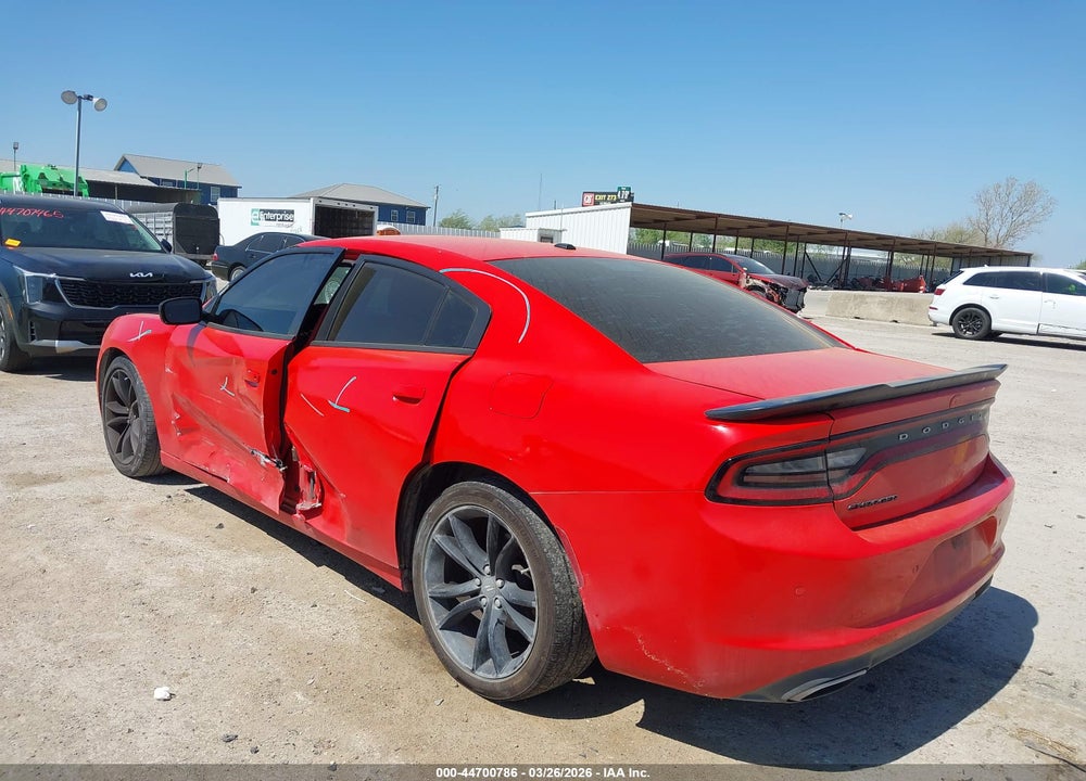 2018 DODGE CHARGER SXT RWD VIN: 2C3CDXBGXJH306595