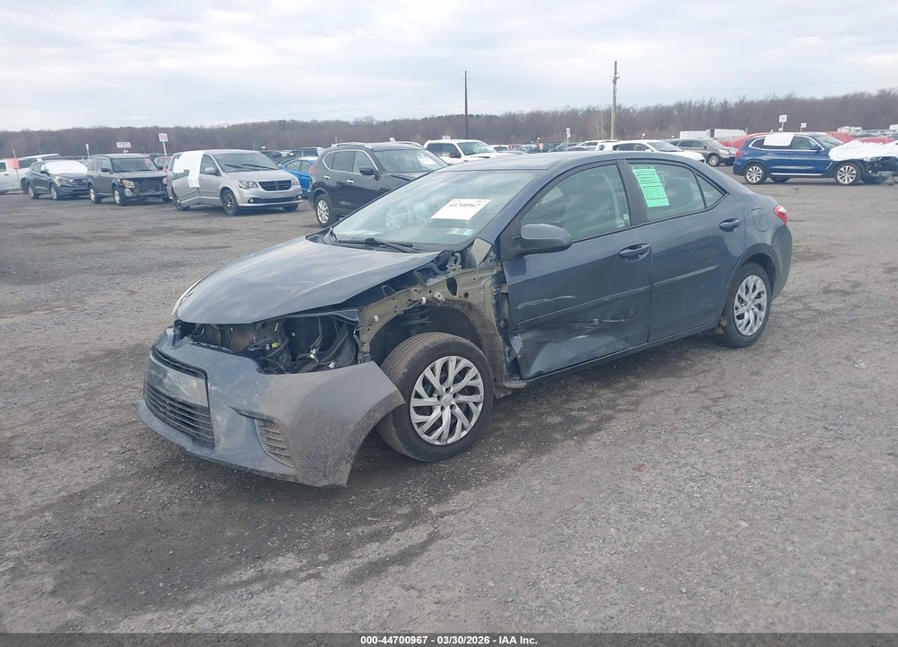 2016 TOYOTA COROLLA LE VIN: 2T1BURHE6GC722655