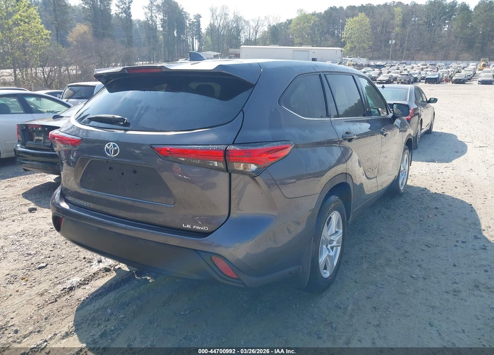 2021 TOYOTA HIGHLANDER LE VIN: 5TDBZRBH0MS544068