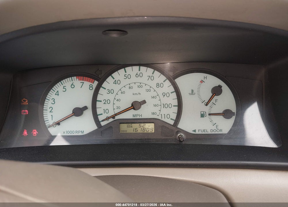 2003 TOYOTA COROLLA LE VIN: 2T1BR32E03C125325