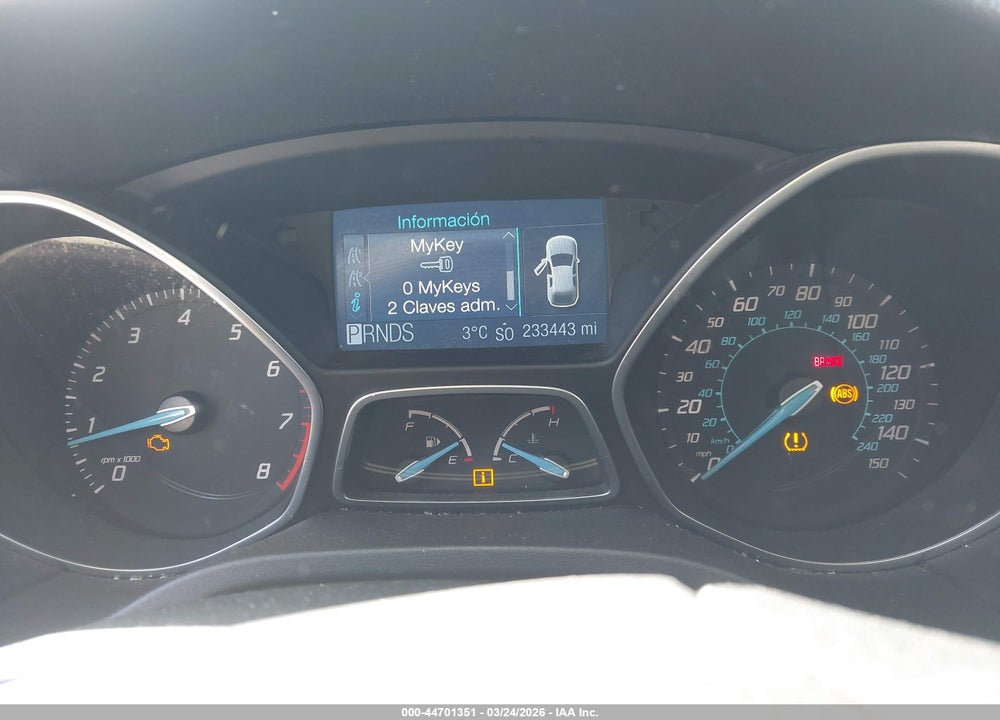 2012 FORD FOCUS SE VIN: 1FAHP3F23CL255324