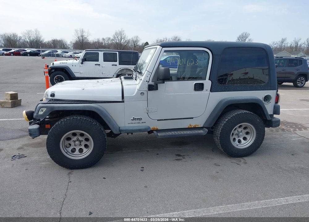 2003 JEEP WRANGLER SPORT VIN: 1J4FA49S43P312508
