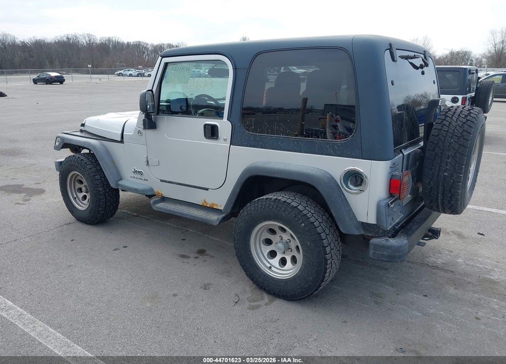 2003 JEEP WRANGLER SPORT VIN: 1J4FA49S43P312508
