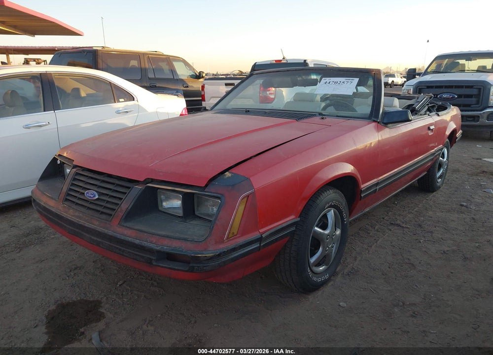 1983 FORD MUSTANG VIN: 1FABP273XDF151842